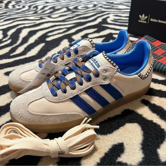 NWT WALES BONNER SAMBA SHOES Wonder Clay Royal Blue Size Men 6/Women 7 - Picture 9 of 15